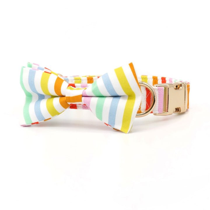Happy Stripes Collar & Leash Set - Mona & Milo