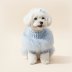 Mona & Milo Câlin Vintage Fluffy Sweater in soft, cozy knit with a plush, textured appearance, perfect for casual wear.