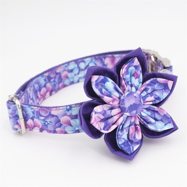 Purple Rain Collar & Leash Set - Mona & Milo