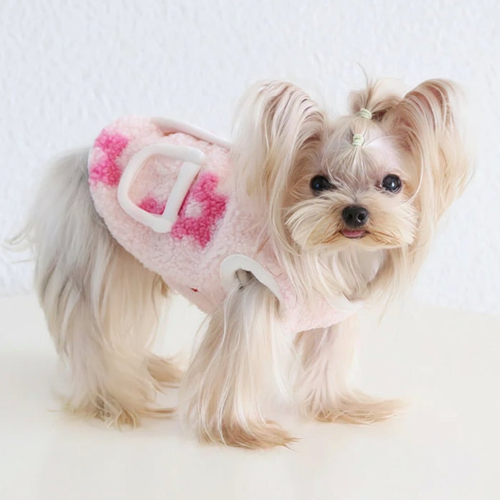 Mona & Milo Seraphine Floral Fleece Vest featuring colorful floral patterns and cozy fleece fabric.