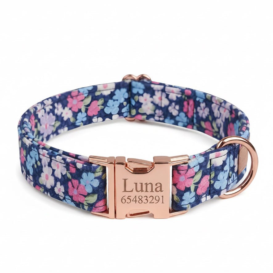 Blue Dahlia Mona & Milo full walk harness with adjustable straps and metal hardware for a secure, comfortable fit.