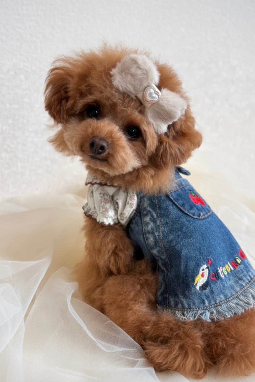 Garden Song Denim Dress - Mona & Milo
