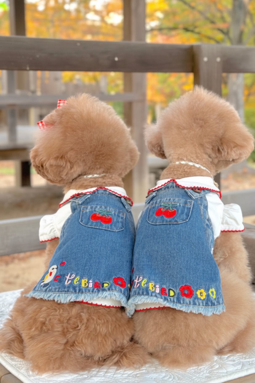 Garden Song Denim Dress - Mona & Milo