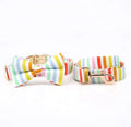 Happy Stripes Collar & Leash Set - Mona & Milo
