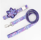 Purple Rain Collar & Leash Set - Mona & Milo
