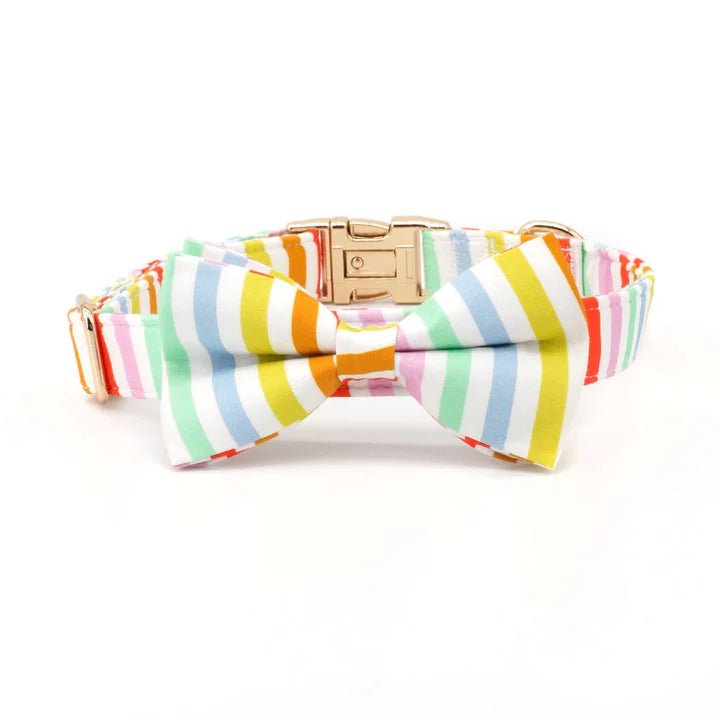 Happy Stripes Collar & Leash Set - Mona & Milo