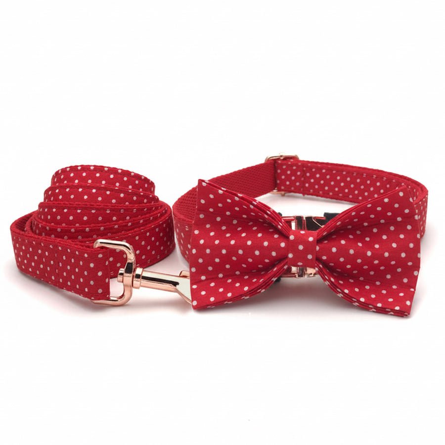 Lady in Red Collar & Leash Set - Mona & Milo