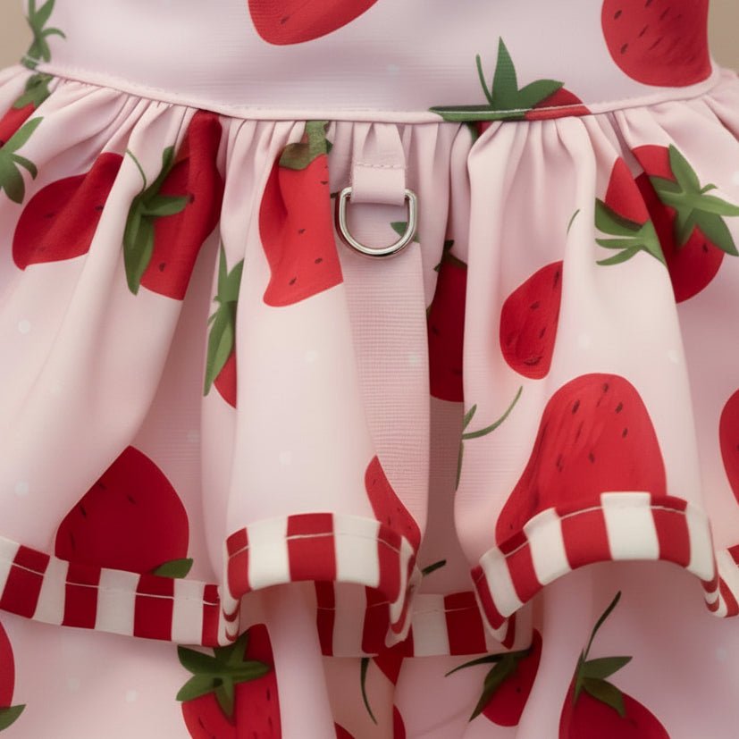 Mona & Milo Berry Daydream Dress featuring a floral pattern and flowing fabric