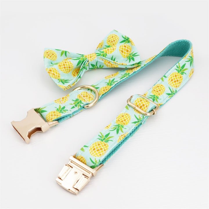 Pineapple Parade Collar & Leash Set - Mona & Milo