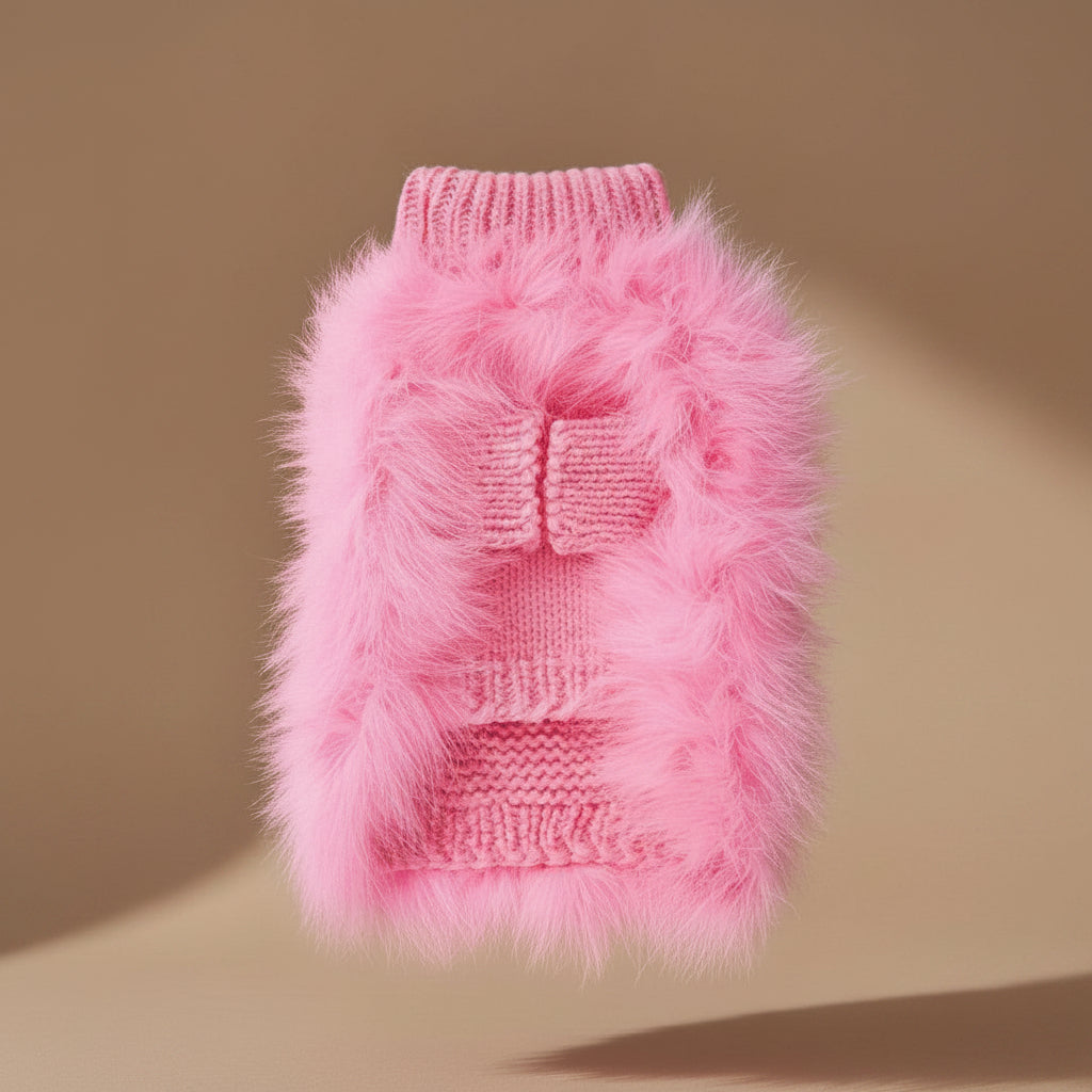 Mona & Milo Câlin Vintage Fluffy Sweater in soft, cozy knit with a plush textur