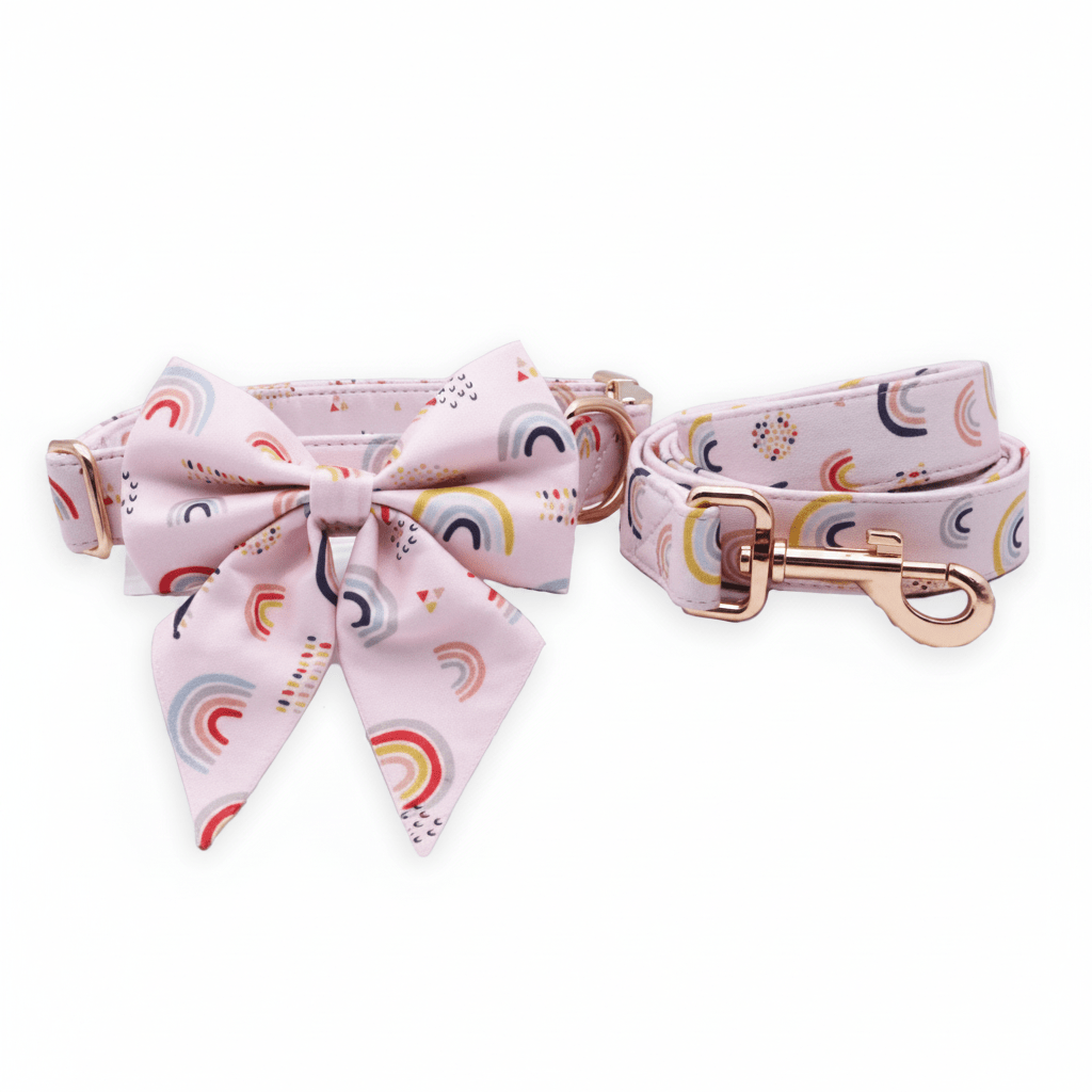 Chasing Rainbows Collar & Leash Set - Mona & Milo