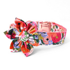 Strawberry pet adjustable harness with bowtie collar for dogs, suitable for weddings and birthdays, by Mona  & Milo
