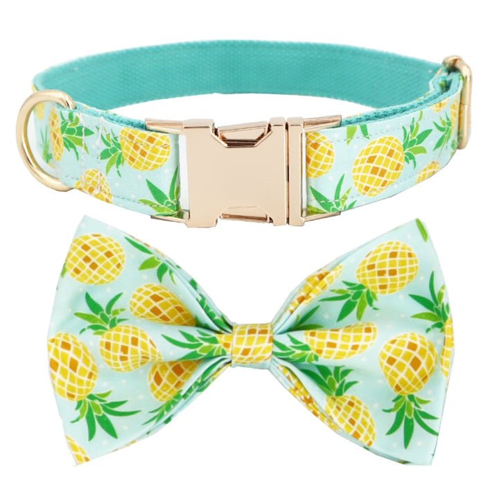 Pineapple Parade Collar & Leash Set - Mona & Milo