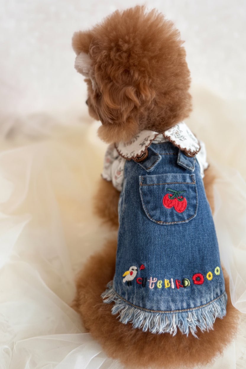 Garden Song Denim Dress - Mona & Milo
