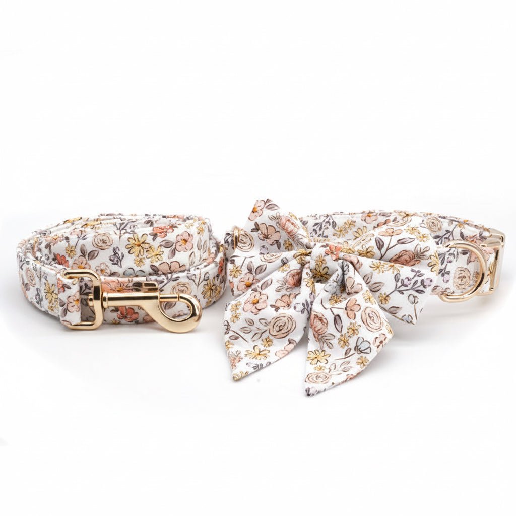 Blossom Belle Collar & Leash Set - Mona & Milo
