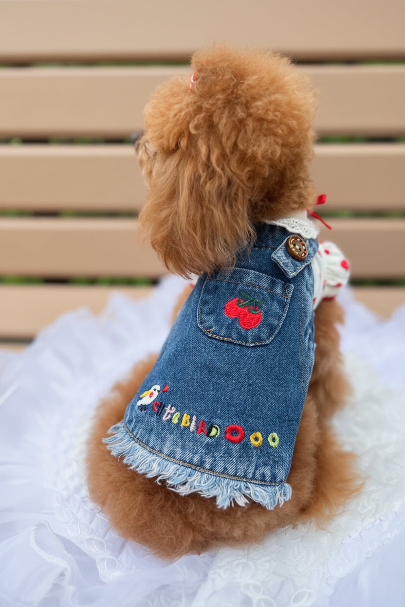 Garden Song Denim Dress - Mona & Milo