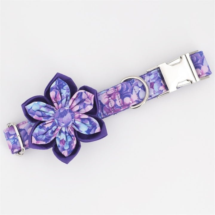 Purple Rain Collar & Leash Set - Mona & Milo