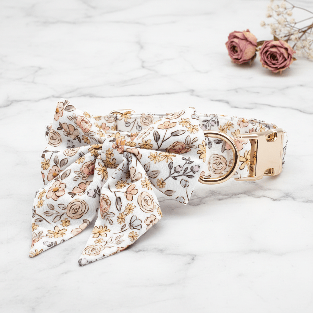 Blossom Belle Collar & Leash Set - Mona & Milo
