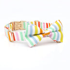 Happy Stripes Collar & Leash Set - Mona & Milo