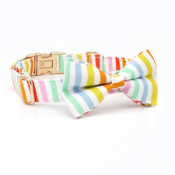 Happy Stripes Collar & Leash Set - Mona & Milo