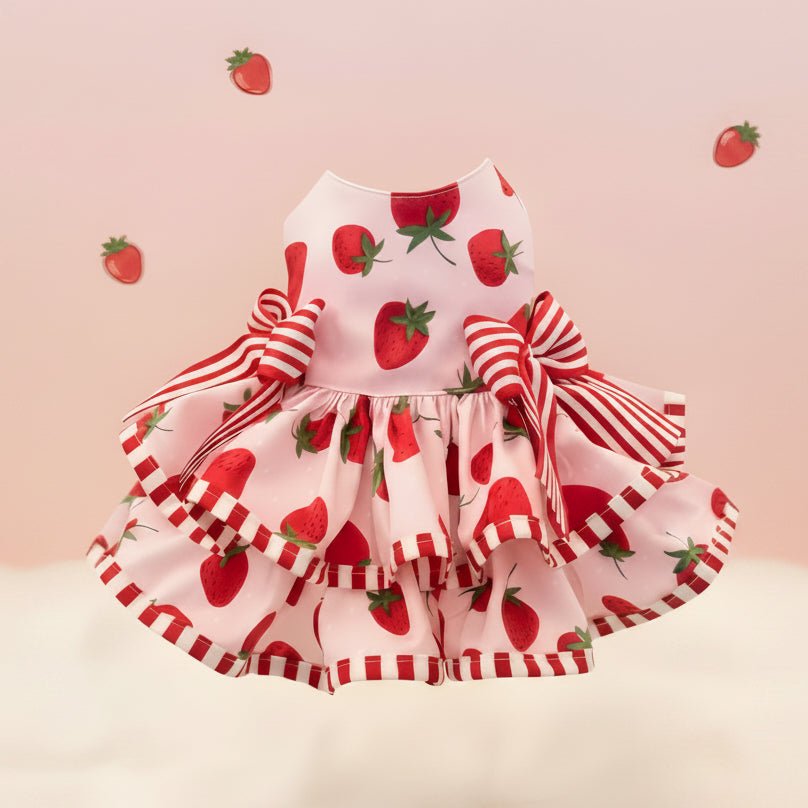 Mona & Milo Berry Daydream Dress featuring a floral pattern, sleeveless design, and knee-length cut on a mannequin.