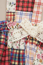 Mona & Milo Penelope patchwork cotton dress featuring colorful fabric panels and a relaxed fit, ideal for casual wear.