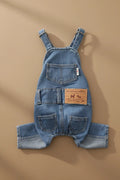 Luxury small dog dungarees for Yorkshire Terrier denim overalls
