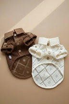Mona & Milo Laurent Classy Shirt in crisp fabric, featuring a classic collar and button-up design, displayed on a hanger.