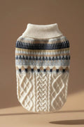 Elegant small dog sweater for Chihuahua classic knit detail
