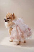 Mona & Milo Seraphine Tulle Dress in soft pastel with layered tulle skirt and delicate design, perfect for special occasions