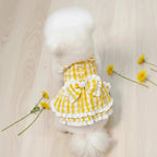 Mona & Milo Prinsy Daisy Ruffle Dress featuring a floral pattern and ruffled sleeves