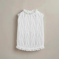 Mona & Milo Crestknit cotton top with long sleeves, soft fabric, and a relaxed fit, shown in a neutral color.