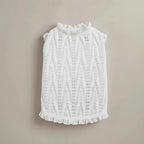 Mona & Milo Crestknit cotton top with long sleeves, soft fabric, and a relaxed fit, shown in a neutral color.