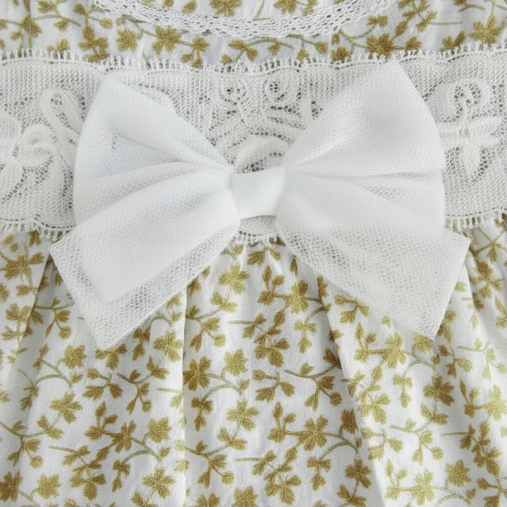 Tansy Bow Cotton Dress - Mona & Milo