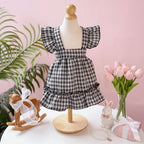 Checkered summer dog dress - Mona & Milo 