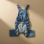 Mona & Milo Hugo denim jumpsuit overalls with adjustable straps and front pockets, casual and stylish for everyday wear.