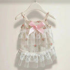 Mona & Milo Camellia floral lace dress with delicate lace details and a fitted silhouette, ideal for elegant occasions.