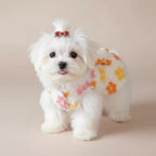 Mona & Milo Calypso Floral Fleece Dress featuring vibrant floral pattern and cozy fleece fabric, perfect for casual wear.