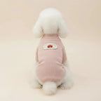 Maltese small dog knit onesie Naptastic pink four-legged lounge wear charming
