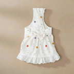 Mona & Milo Confetti Cherry Pop cotton dress for girls with colorful cherry and confetti print