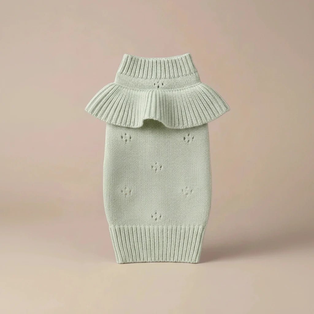 Mona & Milo Whisper & Bloom Knit Sweater, cozy coat or jacket featuring a soft knit texture in neutral tones.