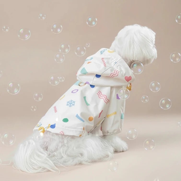 Mona & Milo Raindance fleece-lined raincoat for women, waterproof coat with cozy fleece interior, black, front view.