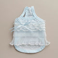 Small dog lace tank top Cloudberry sky blue sleeveless elegant
