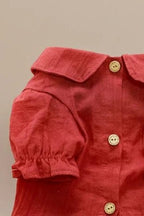 Small dog cotton shirt Rouge Strawberry Shirt rouge button-up collar breathable spring
