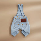 Hugo Denim jumpsuit by Mona & Milo, stylish overalls with adjustable straps, front pockets