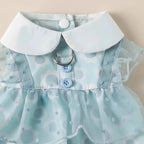 Mona & Milo Aurore floral lace dress with delicate lace detailing, fitted waist, and flowing skirt