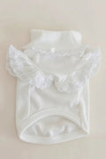 Mona & Milo Dreamy Lace Cotton Top with delicate lace details, long sleeves