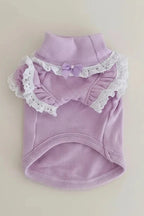 White lace cotton top by Mona & Milo featuring delicate lace detailing and a relaxed fit