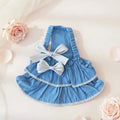 Cute summer dog dress with bows- Mona & Milo 