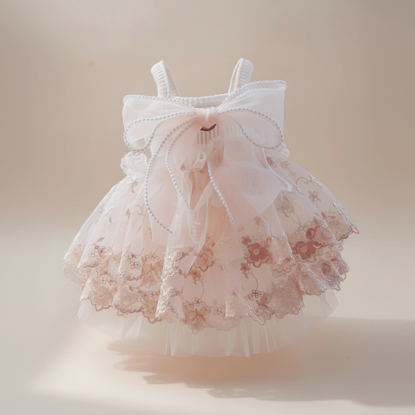 Mona & Milo Seraphine Tulle Dress with delicate straps, elegant flowing fabric